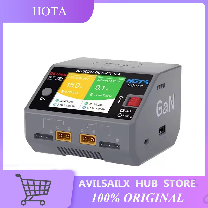 Lipo Battery 6S - Carregador HOTA D6 Ultra GaN+SiC de