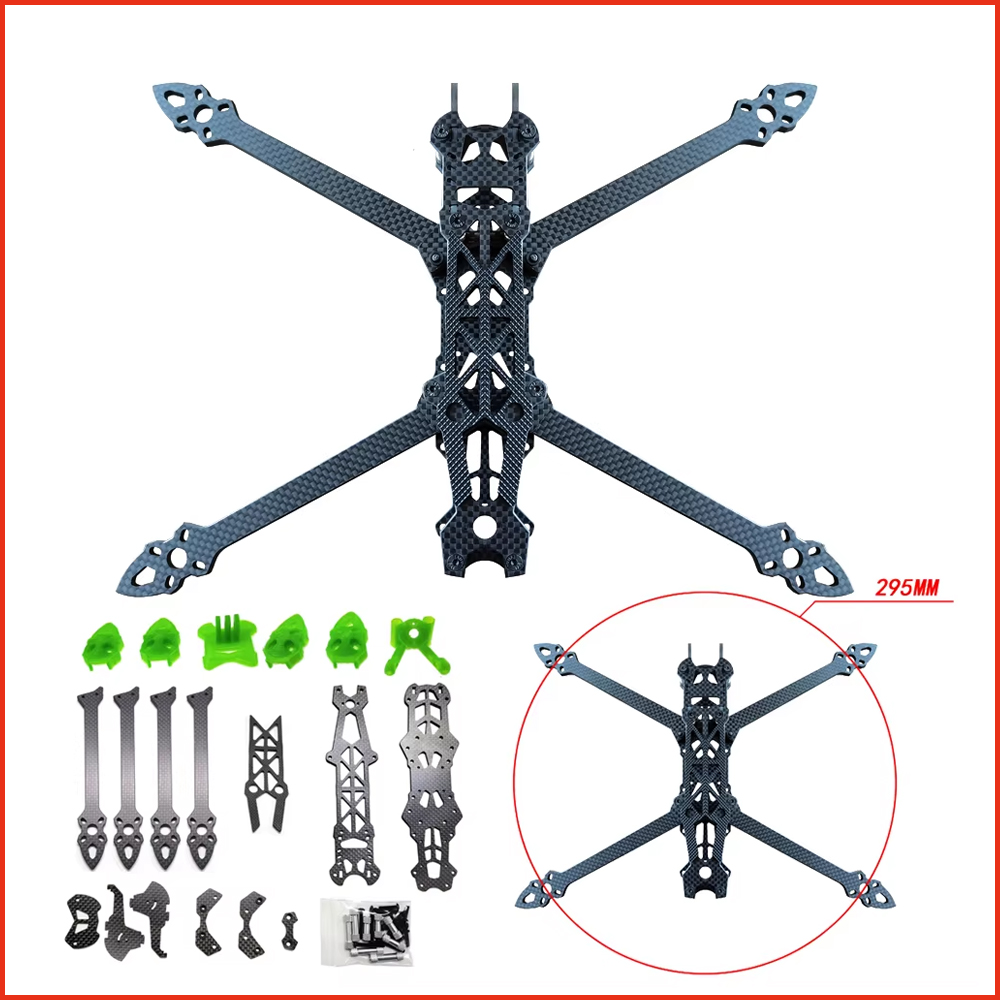 Carbon Fiber Drone Frame - FPV Racing Drone Kit com 3D