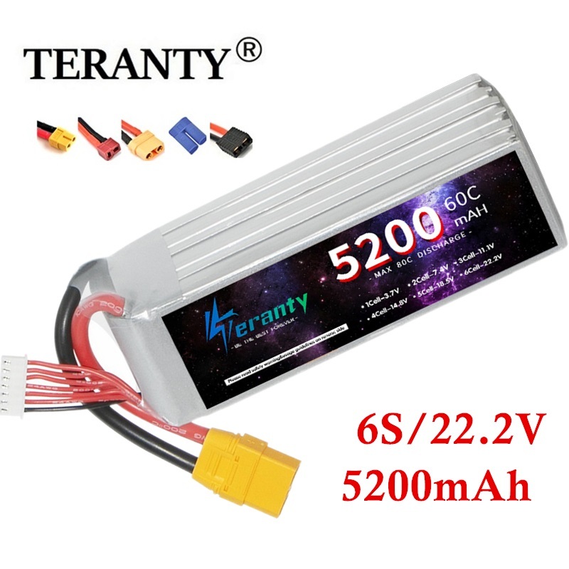 Lipo Battery 6S - TERANTY-Bateria Lipo com Plugue para Tanque,