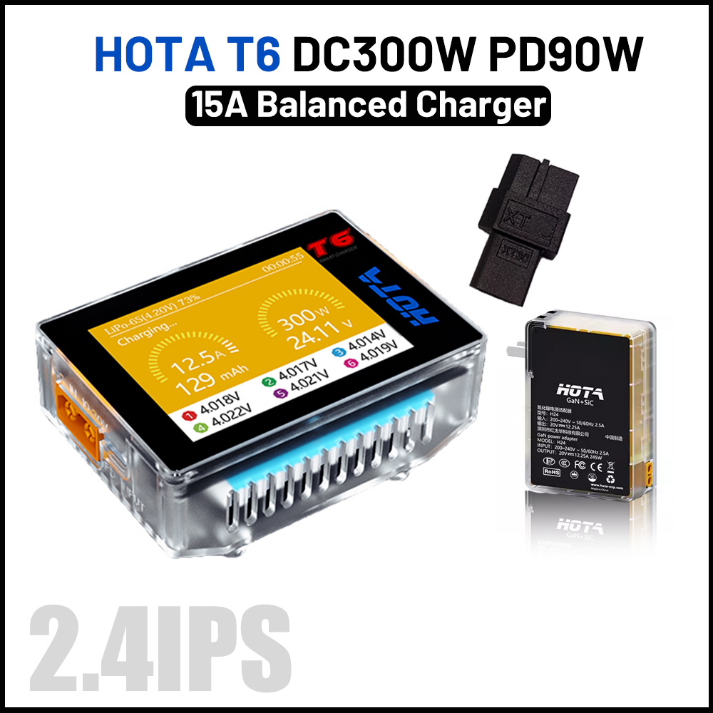 Lipo Battery 6S - HOTA-Carregador de Balança Lipo Inteligente, Descarregador