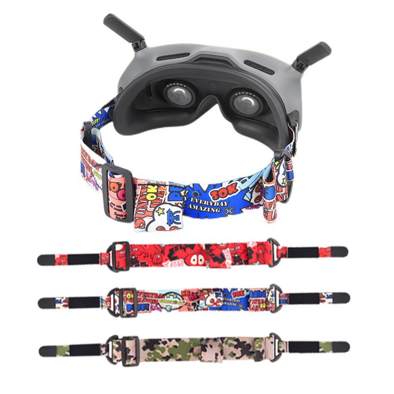 Drone Goggles Dji - Faixa de cabeça elástica macia colorida