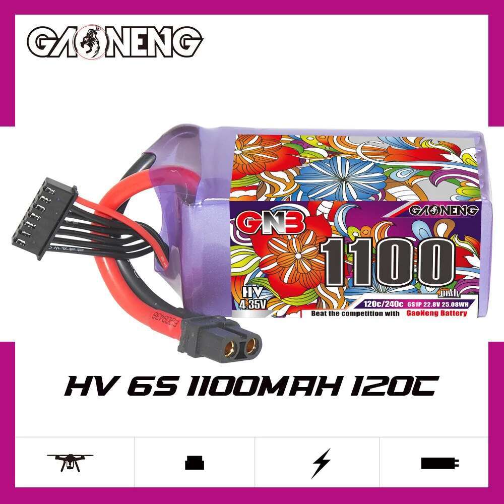 2 pces gwn 6s lipo bateria 22. - Lipo Battery 6S avaliação e preço