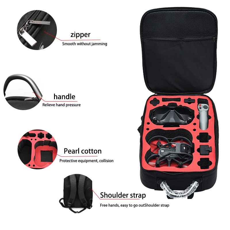 Caso portátil mochila náilon s - Drone Goggles Dji avaliação e preço