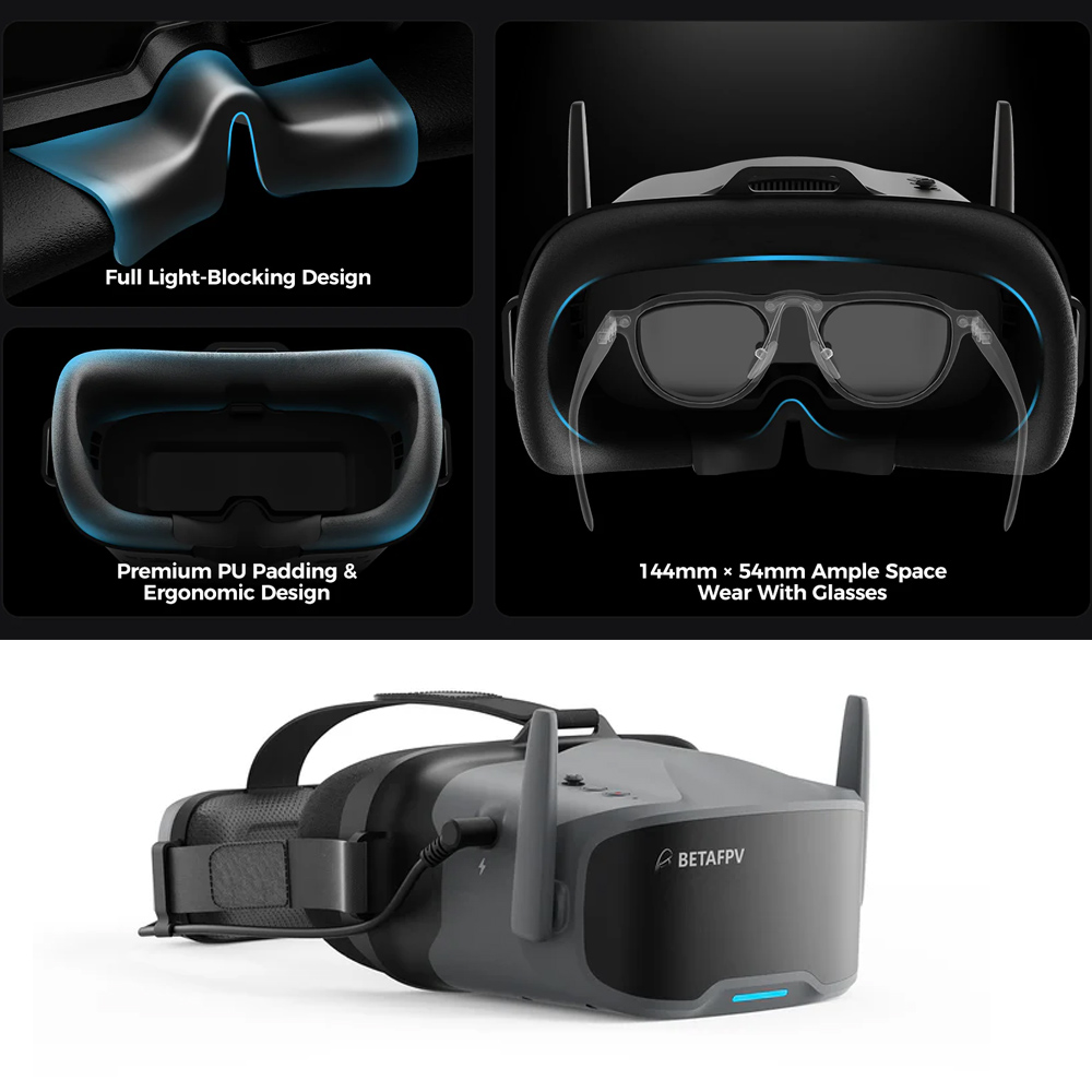 Óculos FPV BETAFPV VR04 HD Pro - Goggles Fpv avaliação e preço