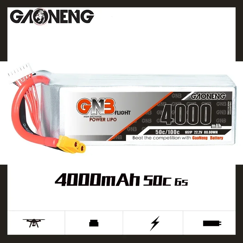 GAONENG GNB 4000mAh 6S 50C 100 - Lipo Battery 6S avaliação e preço