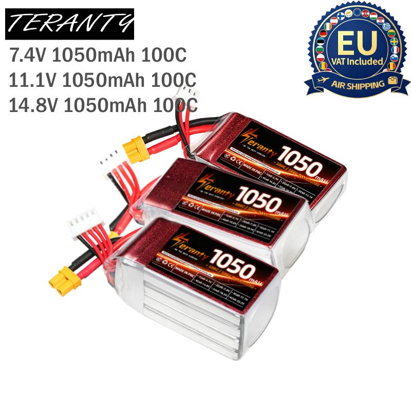 2PCS Bateria Lipo RC 1050mAh 2 - Lipo Battery 4S avaliação e preço