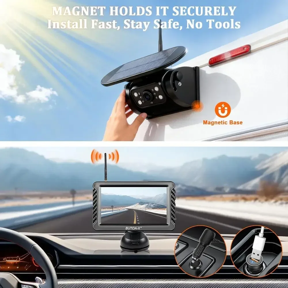 Câmera de Ré Magnética Solar S - Hd Zero Camera avaliação e preço