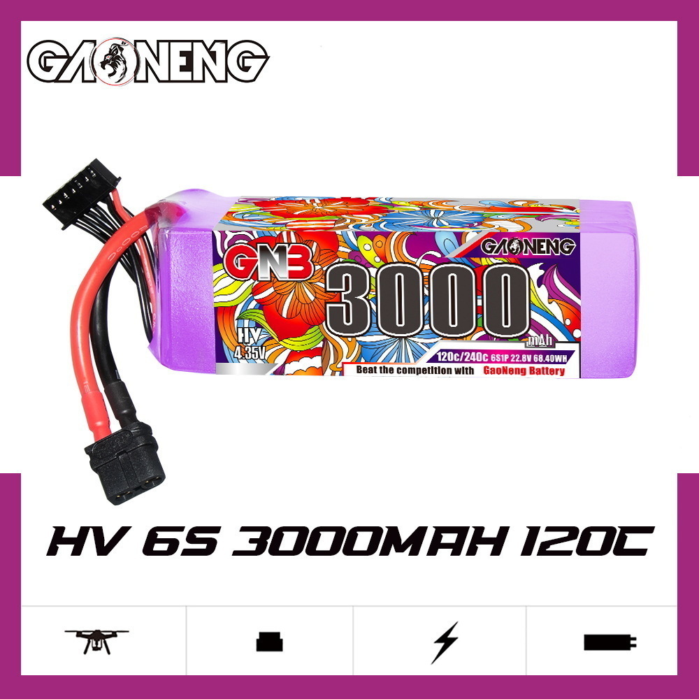 Bateria lipo gnb 6s 22.8v 3000 - Lipo Battery 6S avaliação e preço