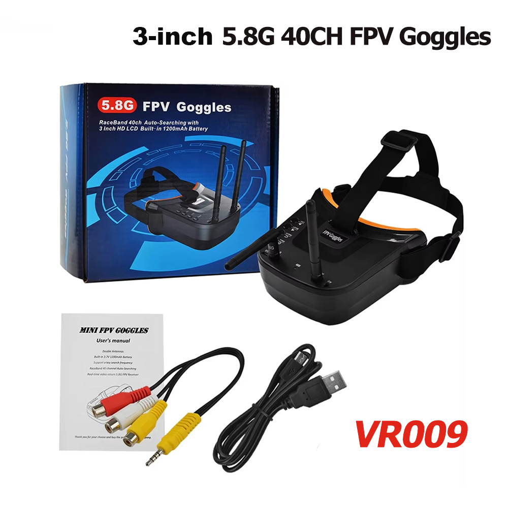 VR009 FPV Óculos de Vídeo 3 Po - Goggles Fpv avaliação e preço
